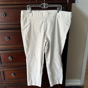 Anne Klein Cream and Black Striped Garment